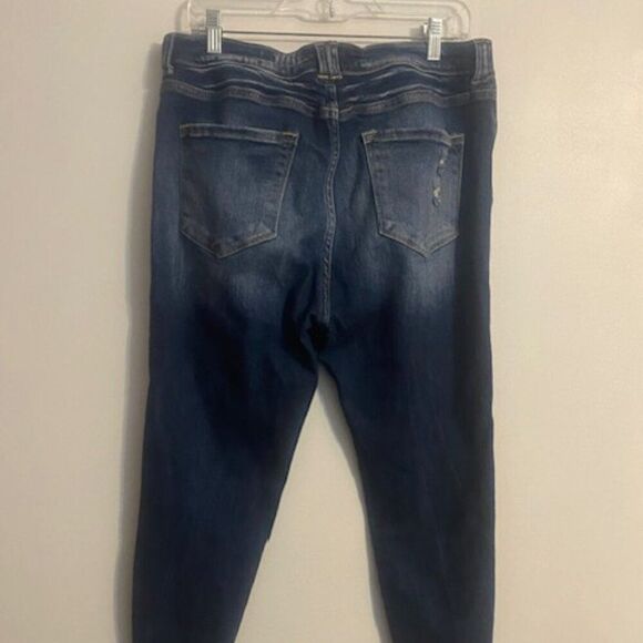 KanCan Estilo distressed Kurvy Ultra High-Rise Ankle skinny, size 32 - Picture 2 of 4
